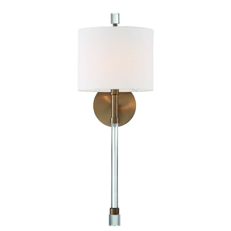 Rachel 1 Light Vibrant Gold Wall Sconce - 8'' W x 22.12'' H x 7'' D - 8'' W x 22.12'' H x 7'' D