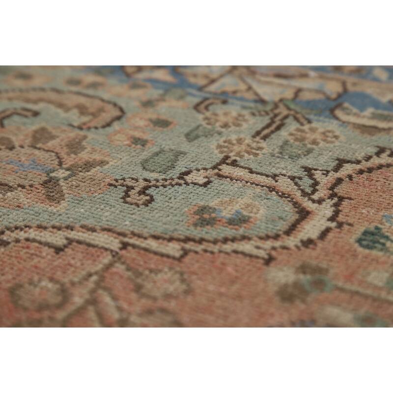 Floral Tabriz Persian Area Rug Handmade Living Room Wool Carpet - 9'8"x 12'7"