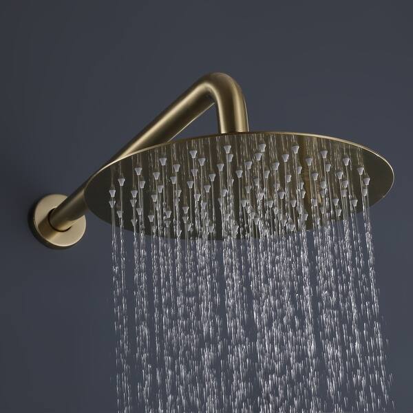 Rotatable 12'' High Pressure Rain Shower Head with SelfCleaning and Aerating Technology Bed