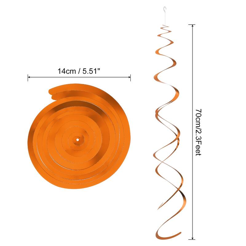 30 Pcs Gold Party Hanging Double Strip with Hang Tag Hook - Orange