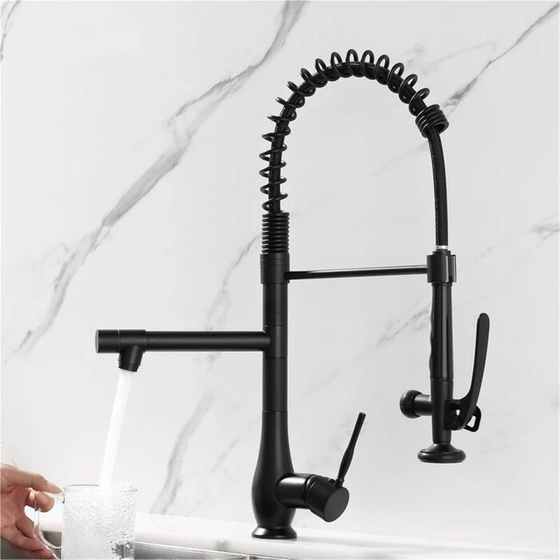 Commercial Kitchen Faucet Single Handle Modern Single Hole Kitchen Sink Faucets With Pull Down Sprayer Modern Basin Taps