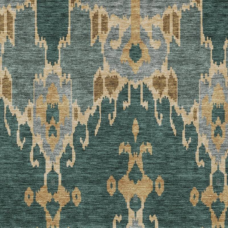HomeRoots Ikat Transitional Rectangle Outdoor Rug