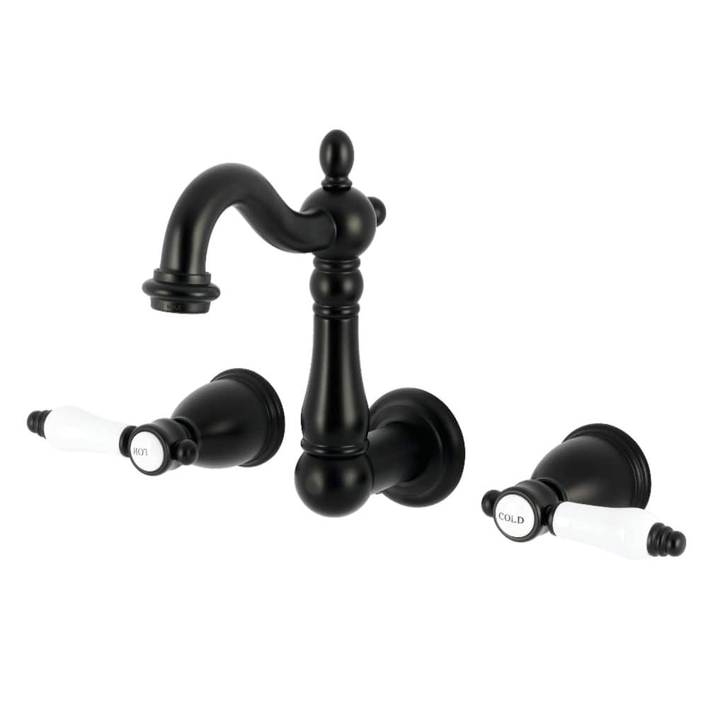 Kingston Brass Bel-Air Double-Handle Wall Mount Bathroom Faucet
