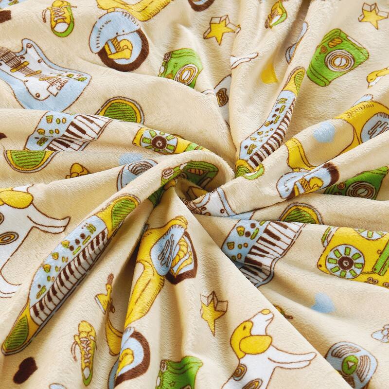 Printed Microplush Novelty Throw