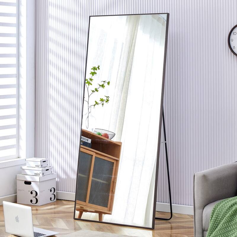 Modern, minimalist, full length mirrors, bathroom vanity mirrors, bedroom porches, clothing stores. - Gray