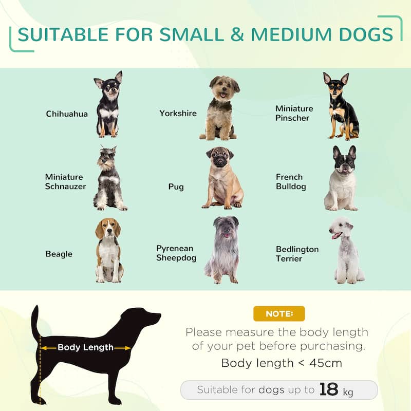 PawHut Elevated Dog Bed with Breathable Fabric, Foldable Pet Cot with Heavy Duty Steel Frame