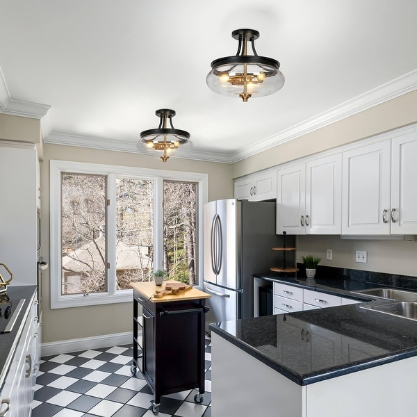 Kitchen ceiling lights black cheap