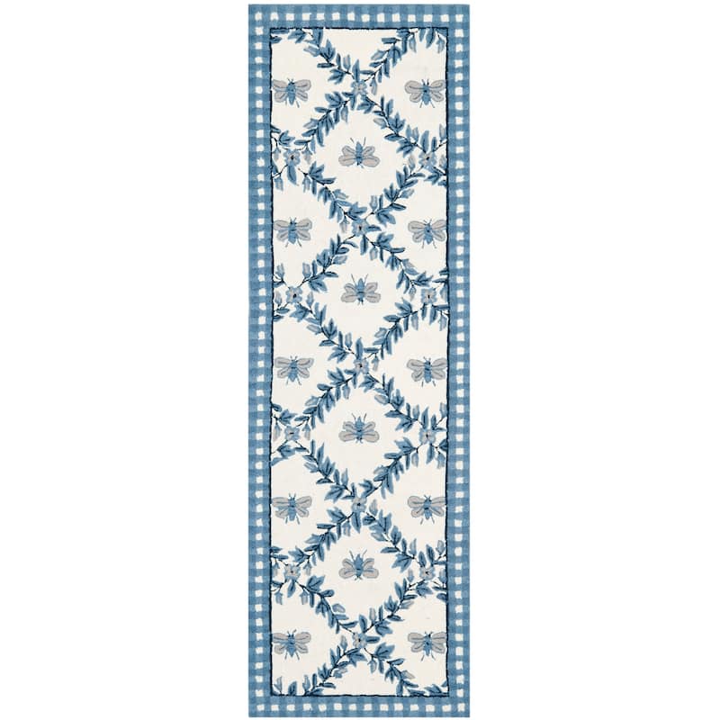 SAFAVIEH Handmade Chelsea Aubree French Country Trellis Wool Rug