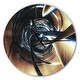 preview thumbnail 9 of 8, Designart 'Fractal 3D Tangled Center' Oversized Modern Wall CLock 16 in. wide x 16 in. high