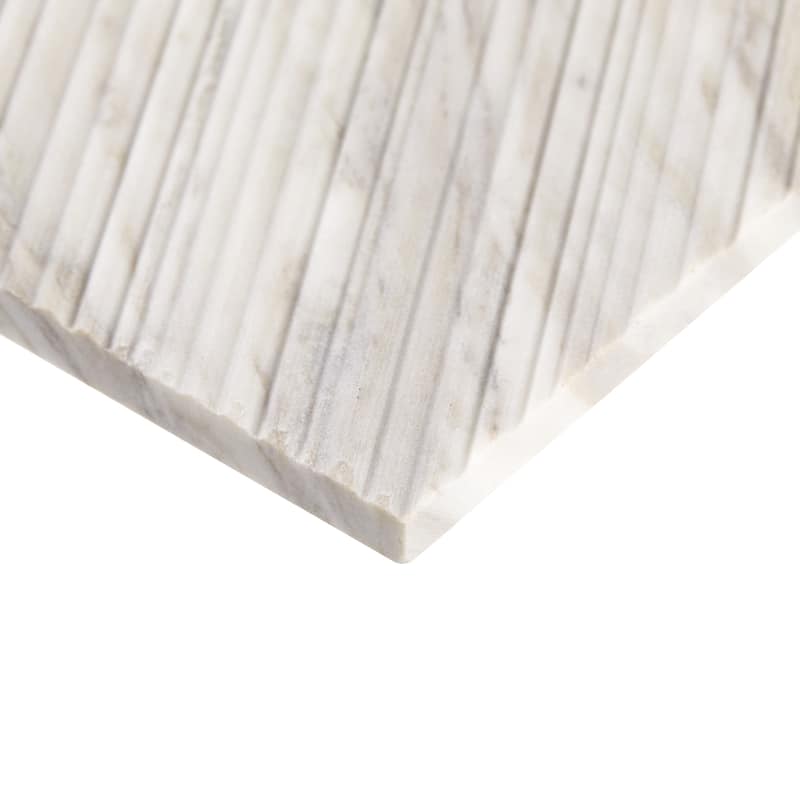 Daltile Pietra Divina 6" x 12" Marble Natural Stone Bamboo Mosaic in Honed Namaste (10 PC Per Carton) (10 SQFT Per Carton)