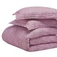 preview thumbnail 2 of 4, Superior Melange Flannel Cotton Two-Toned Brushed Duvet Cover Set