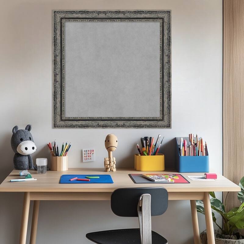 Amanti Art Filigree Gloss Black Framed