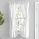 preview thumbnail 1 of 8, Simplicity Hemstitch 100% Cotton Rod Pocket Tailored Panel Pair with Tiebacks or Tailored Valance 80"W x 63"L Tailored Pair - White