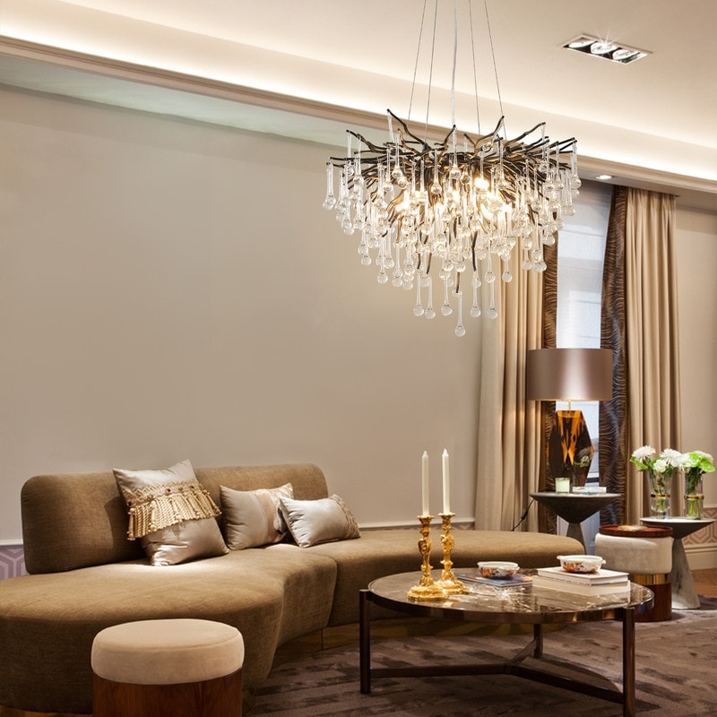 KAYLA 47in-13Light Modern Indoor Crystal Chandelier - On Sale