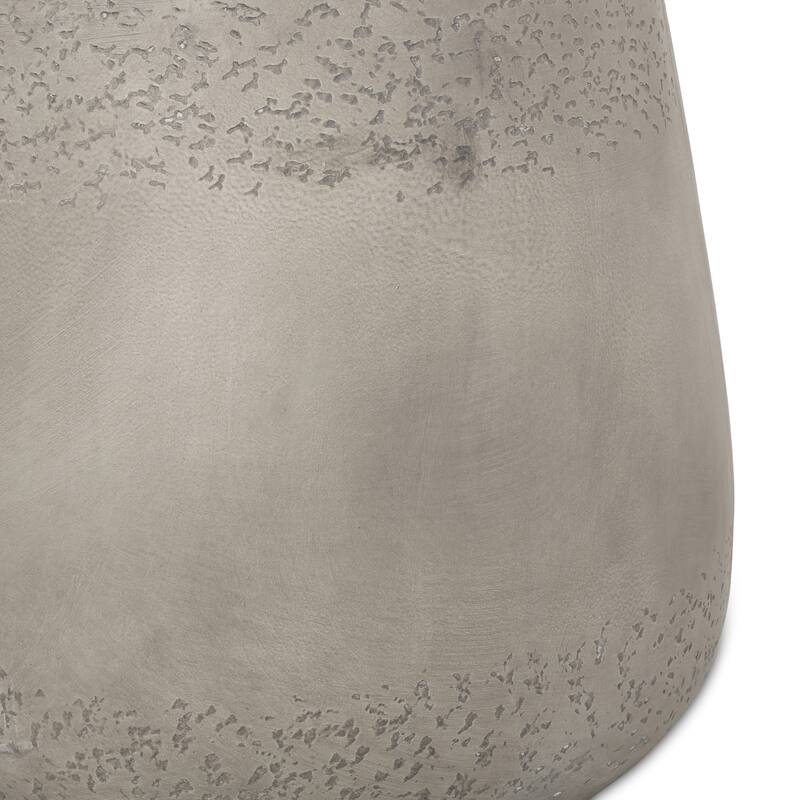 Orion Outdoor Contemporary Lightweight Concrete Accent Side Table by Christopher Knight Home - 19.00"W x 19.00"D x 16.25"H