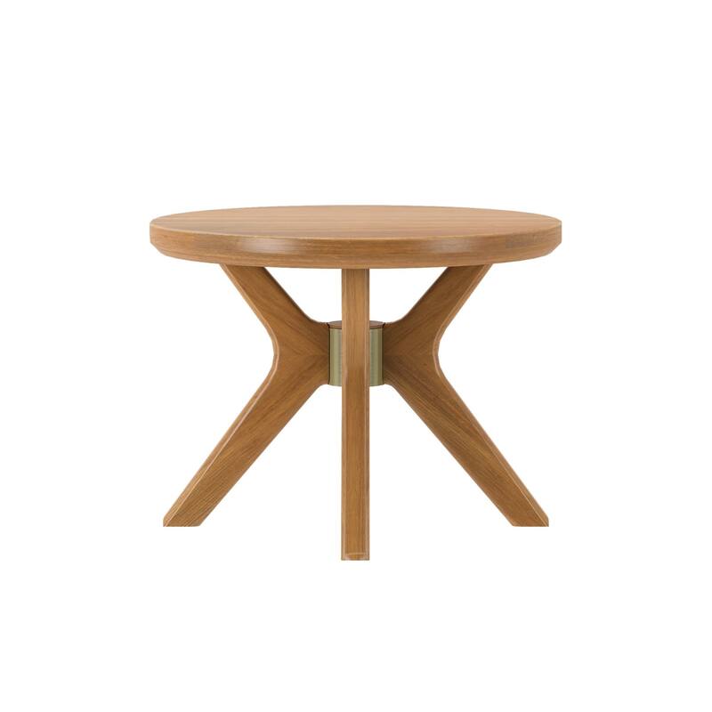 Plank and Beam Verso Round Side Table - 24"