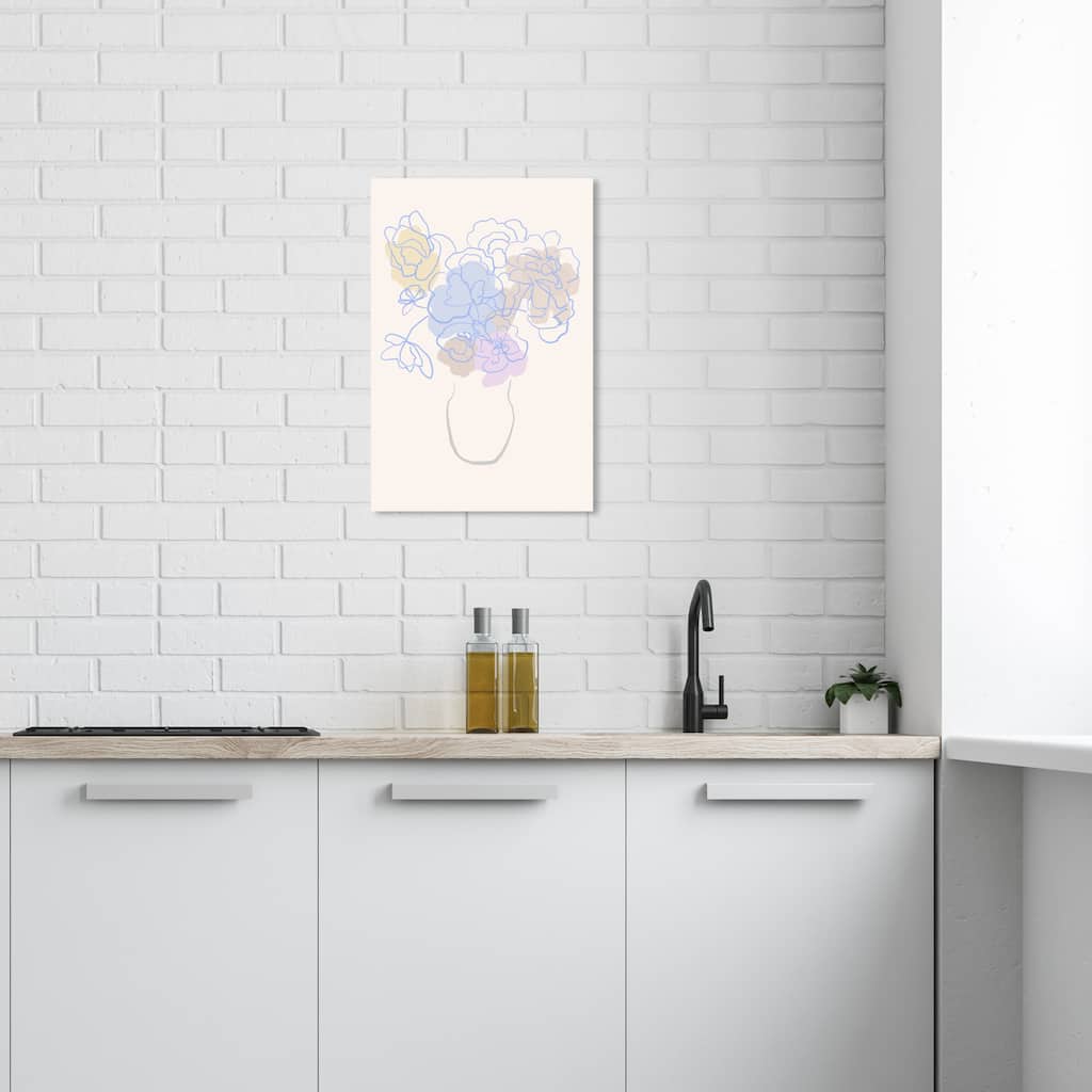 Wynwood Studio Canvas Floral and Botanical Soft Purplish Flowers Purple and Lavender Modern & Contemporary Wall Art Canvas Print
