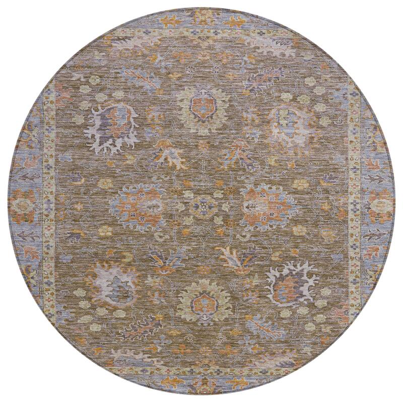 HomeRoots Floral Traditional Rectangle Outdoor Rug