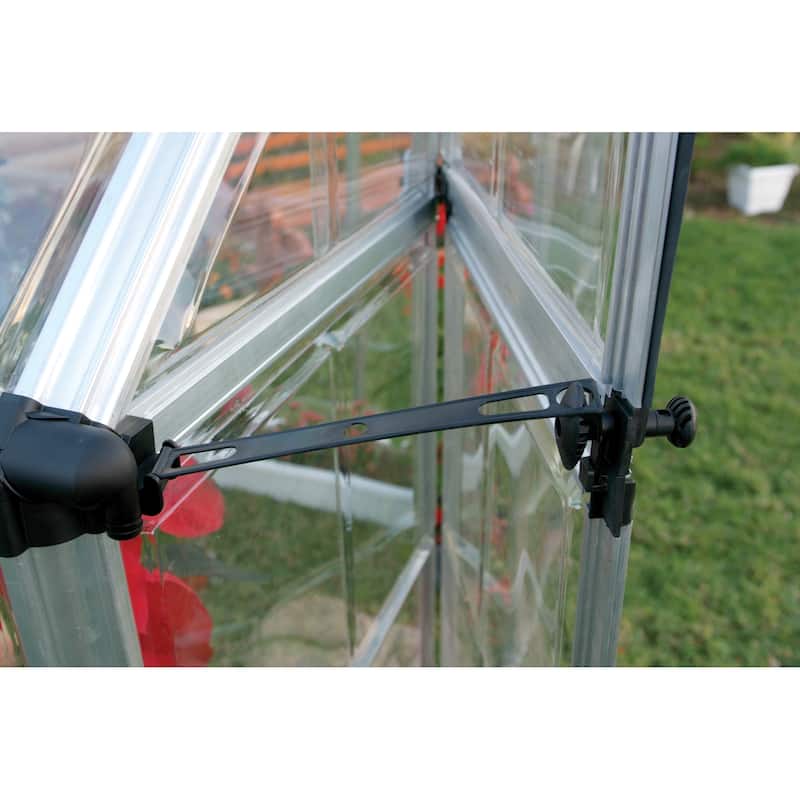 Snap and Grow 6 ft. Silver/Clear DIY Greenhouse Kit