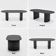 preview thumbnail 21 of 40, 67" Nordic Style Oval Dining Table - for 6 People