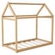 preview thumbnail 9 of 25, Twin Size Sturdy Durable Wooden House Bed, Wood Color