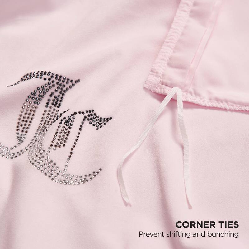 Juicy Couture Jenny Velour Striped Jacquard Duvet Sets