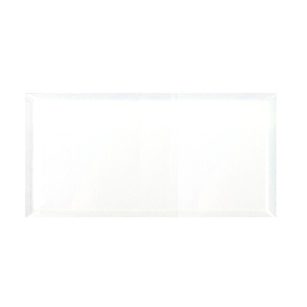 Miseno MT-WHSFEG0816-IS Frosted Elegance - 8" x 16" Rectangle Wall Tile - Glossy Visual - White