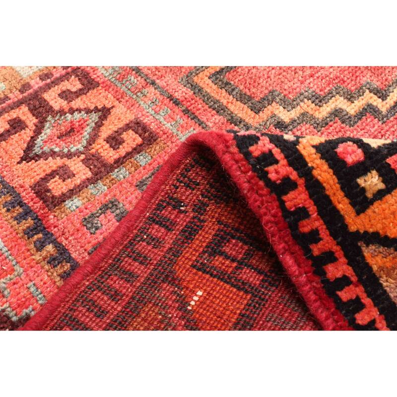 ECARPETGALLERY Hand-knotted Melis Vintage Red Wool Rug - 4'11 x 6'6