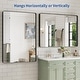 preview thumbnail 36 of 141, Apmir Metal Frame Tempered Glass Bathroom Vanity Mirror for Wall, Cloakroom, Bedroom