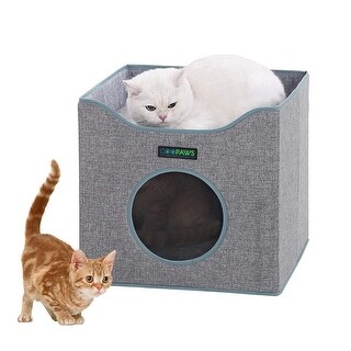 gray cat condo