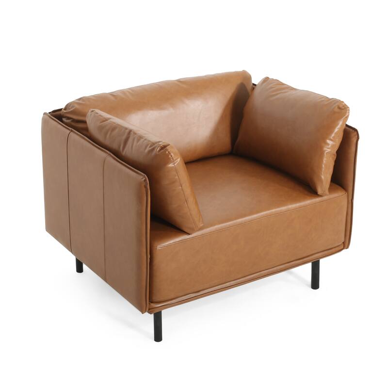 Modern Accent Chair Lounge Chair for Living Room - Brown