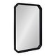 preview thumbnail 20 of 66, Kate and Laurel Marston Square Wood Wall Mirror 24x36 - Black