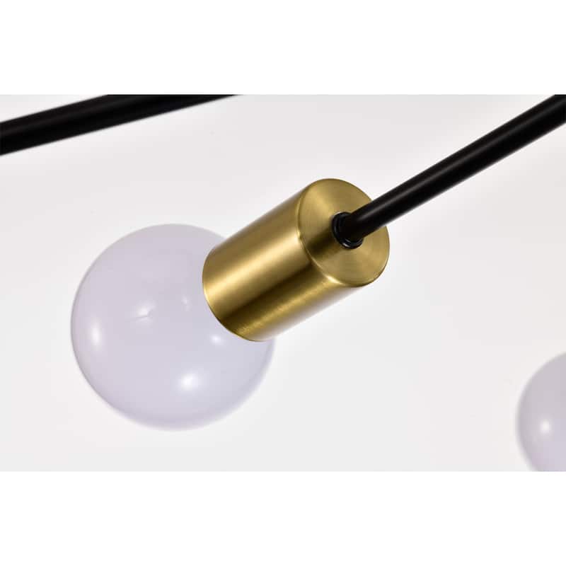 Pimlin 10-Light Baton Style Semi-Flush Mount Ceiling Lamp