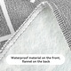 preview thumbnail 14 of 13, Ray Star Vinyl Gray Checkered Tablecloth Waterproof Non Slip Flannel Backed