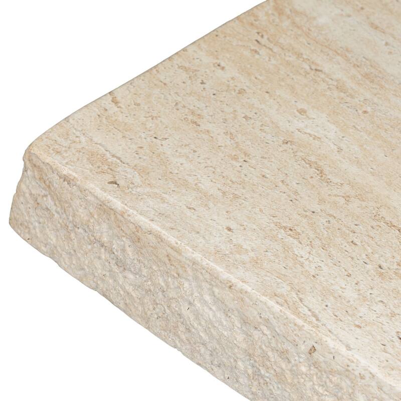 Stilo Slab Top Concrete Coffee Table with Marble and Stone Finish