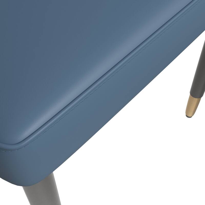 Allure Modern High-back Fabric or Leather Upholstered Accent Dining Chair with Solid Oak Wood Legs (Set of 4)