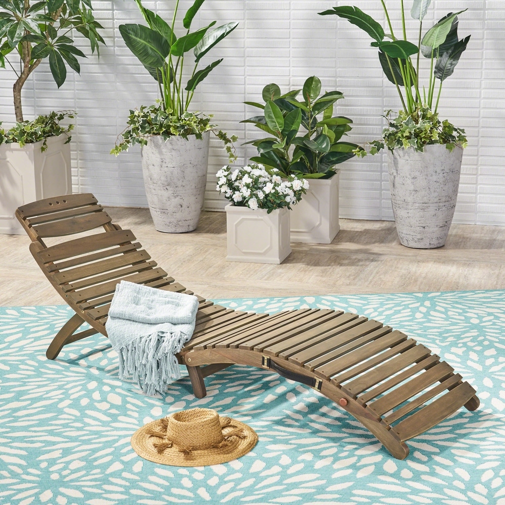 Christopher Knight Home 304259 Fern Outdoor Mesh Chaise Lounge Rust-Proof Aluminum Frame Grey/Silver 
