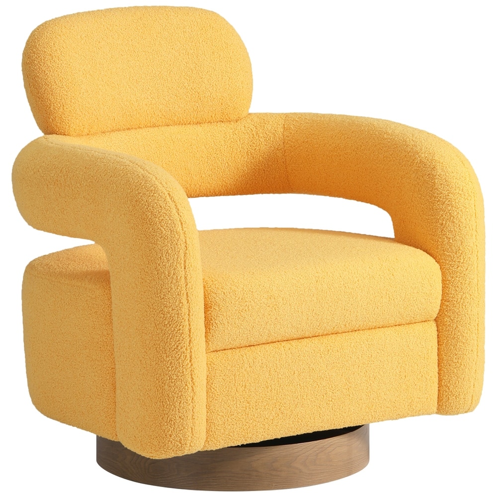 Bayville 29" Wide Sherpa Swivel Chair