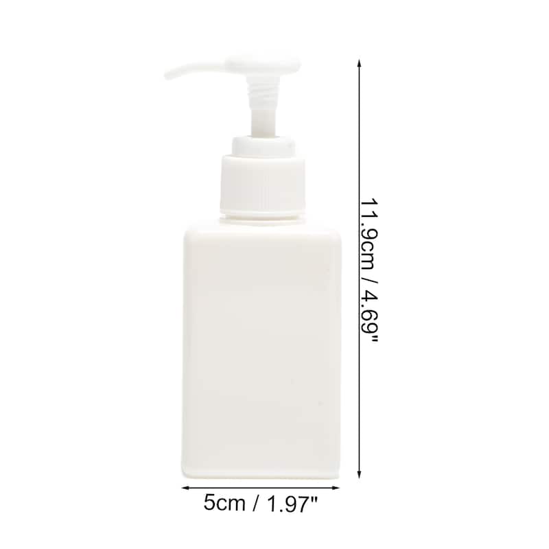 Square Simple Soap Pump Dispenser for Bathroom Laundry Rooms