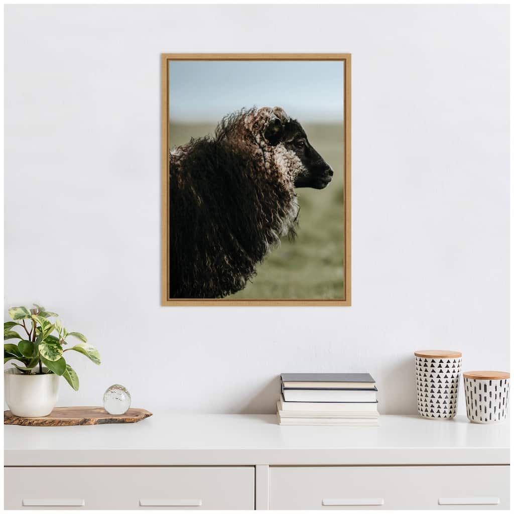 Kate and Laurel Sylvie Sheeply in Love 1 Framed Canvas by Michael Schauer