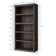 preview thumbnail 1 of 24, 71" Tall Book Case Wooden 5 Shelf Bookcase