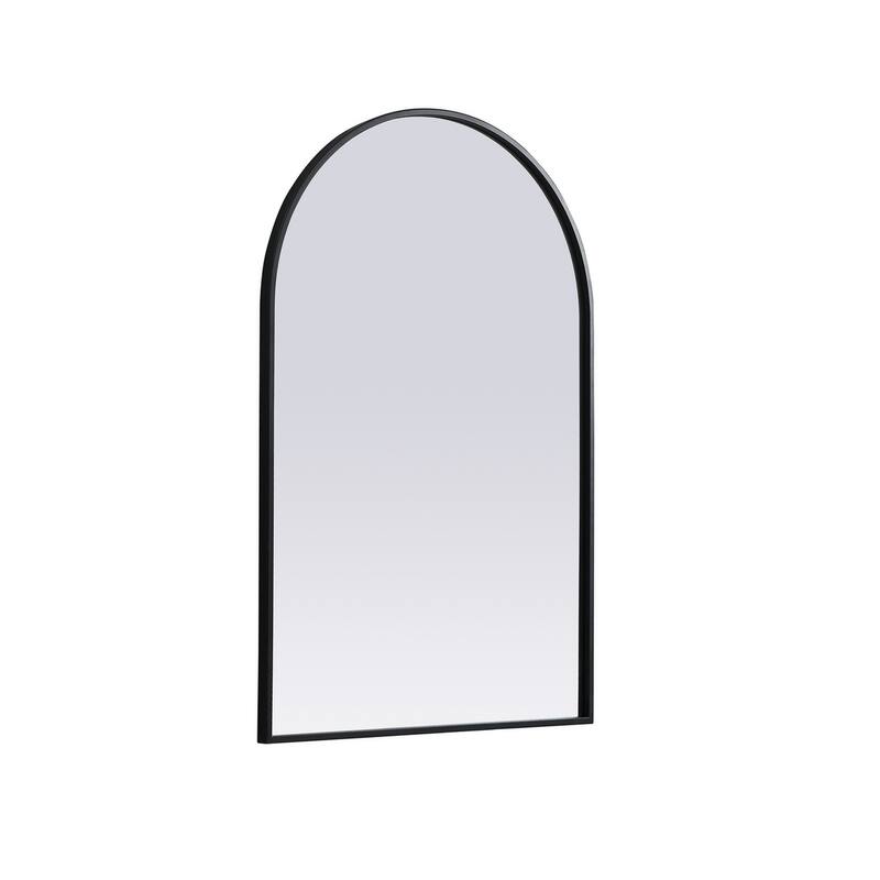 Indigo Home Metal Frame Arch Mirror 24x36 Inch