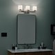preview thumbnail 9 of 12, Kichler Lighting Marette 3-Light Vanity Light Brushed Nickel