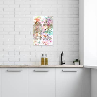 Wynwood Studio Canvas Fashion and Glam Layers of Bali White and Pastel Pink Glam Wall Art Canvas Print