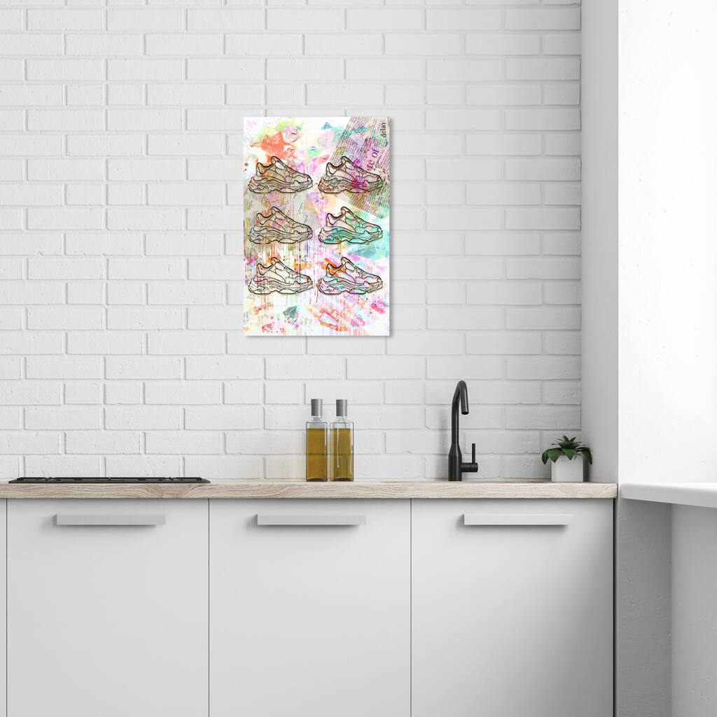Wynwood Studio Canvas Fashion and Glam Layers of Bali White and Pastel Pink Glam Wall Art Canvas Print