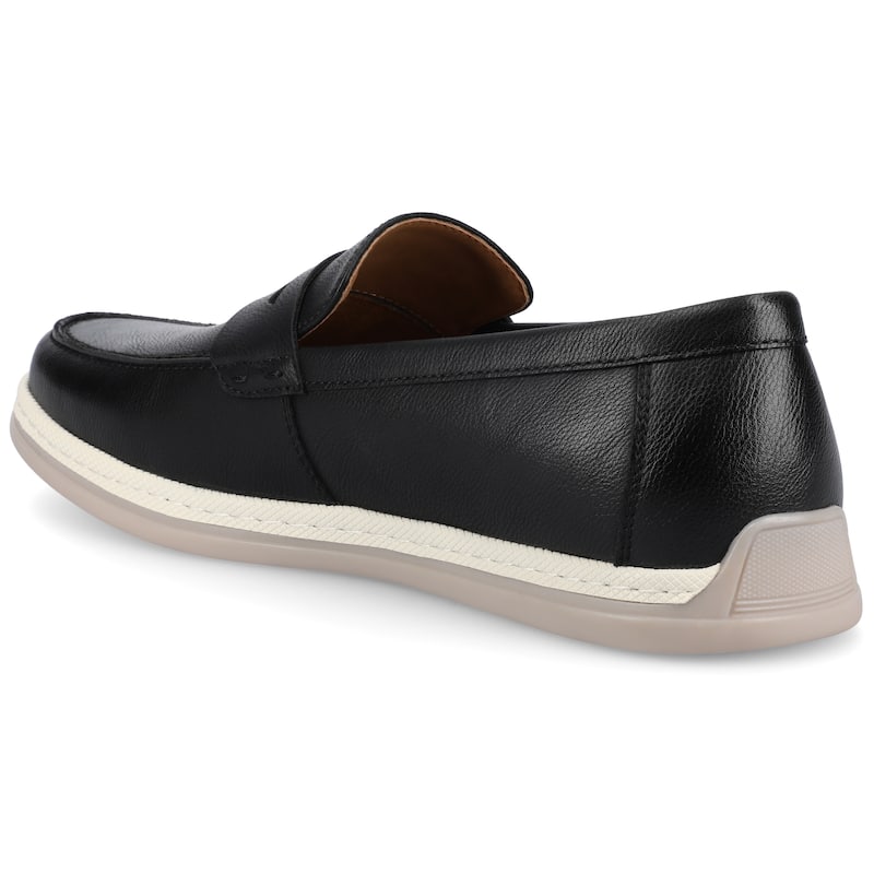 Vance Mens Brantley Casual Slip-on Perforated Penny Loafer