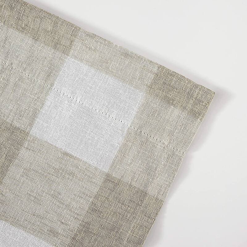 DriftAway Buffalo Check Woven Plaid Pattern Lined Blackout Rod Pocket Window Curtain Valance