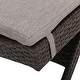 preview thumbnail 102 of 187, Salem Outdoor Wicker Adjustable Chaise Lounge with Cushion by Christopher Knight Home