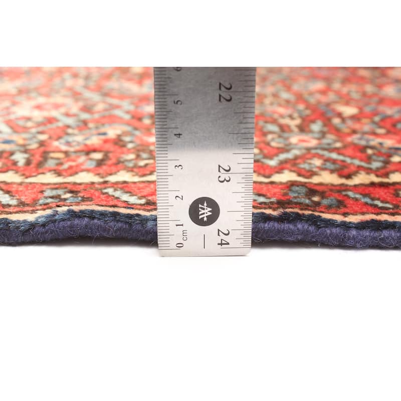 ECARPETGALLERY Hand-knotted Andelz Red Wool Rug - 2'5 x 9'2