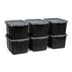 preview thumbnail 12 of 42, Rubbermaid Roughneck Storage Totes Black & Grey - 14 Gal -6 Pack
